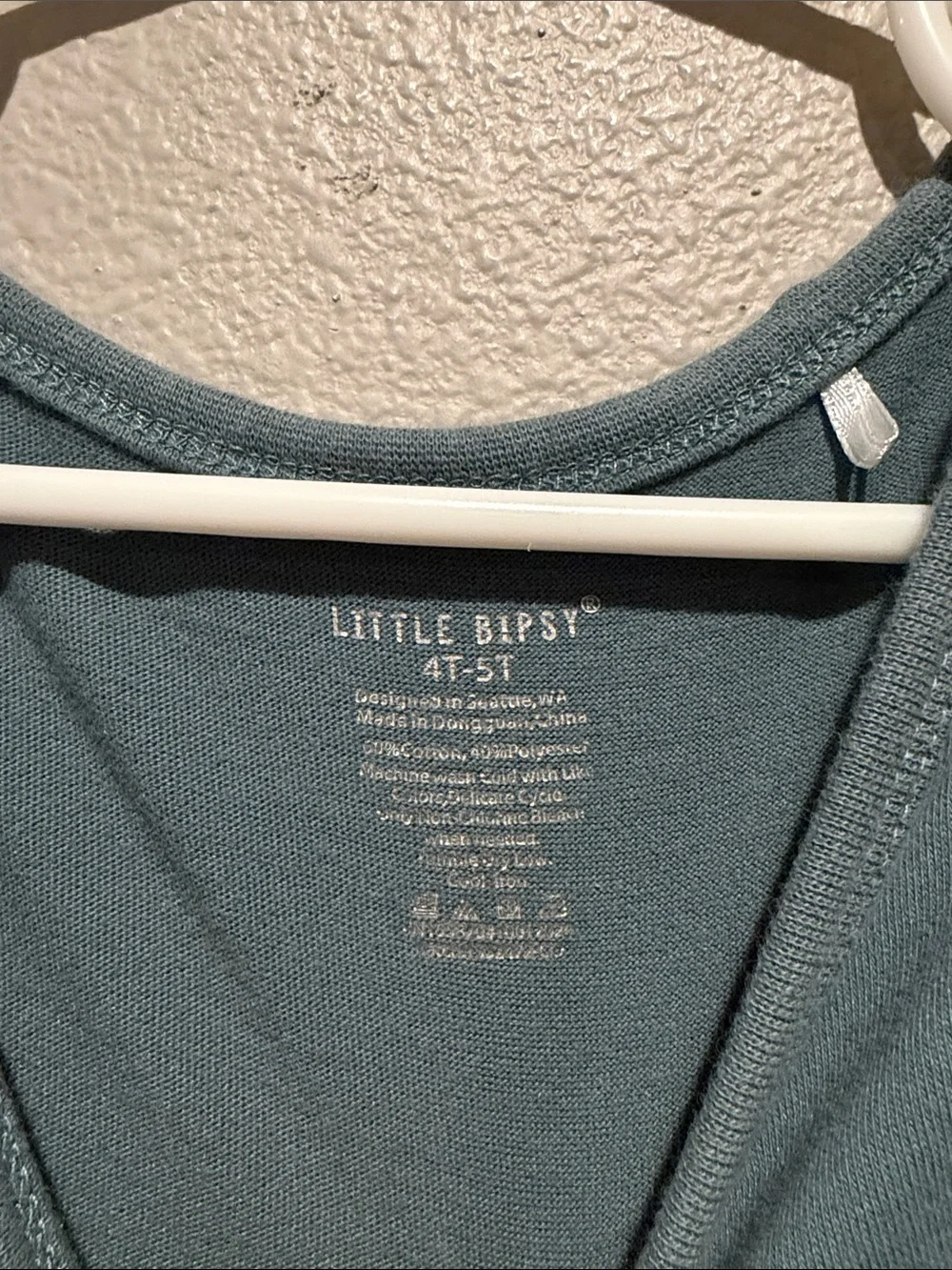 Little Bipsy Teal Tank Top Size: 4-5T